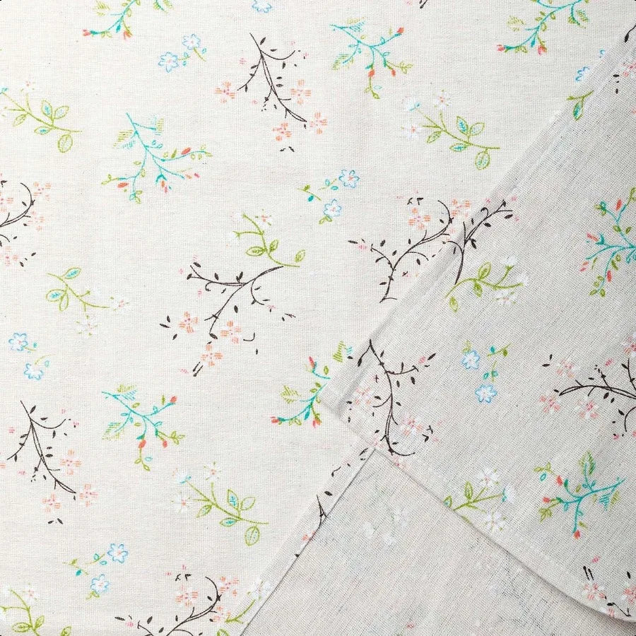 Pastoral Beige Linen Table Cloth