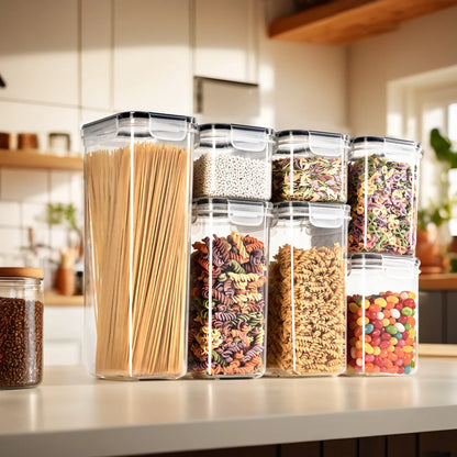 7-Piece Airtight Plastic Food Storage Set