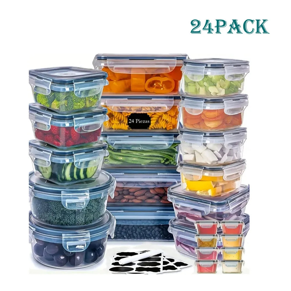 24-pcs Reusable Plastic Container Set