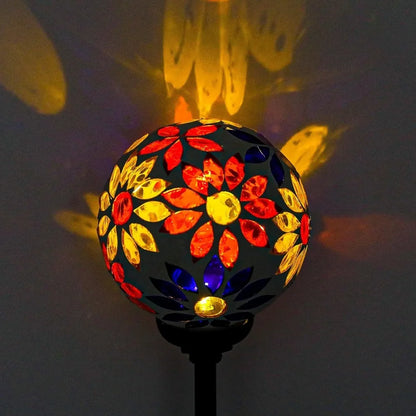 Solar Garden Lights - Mosaic LED Stake