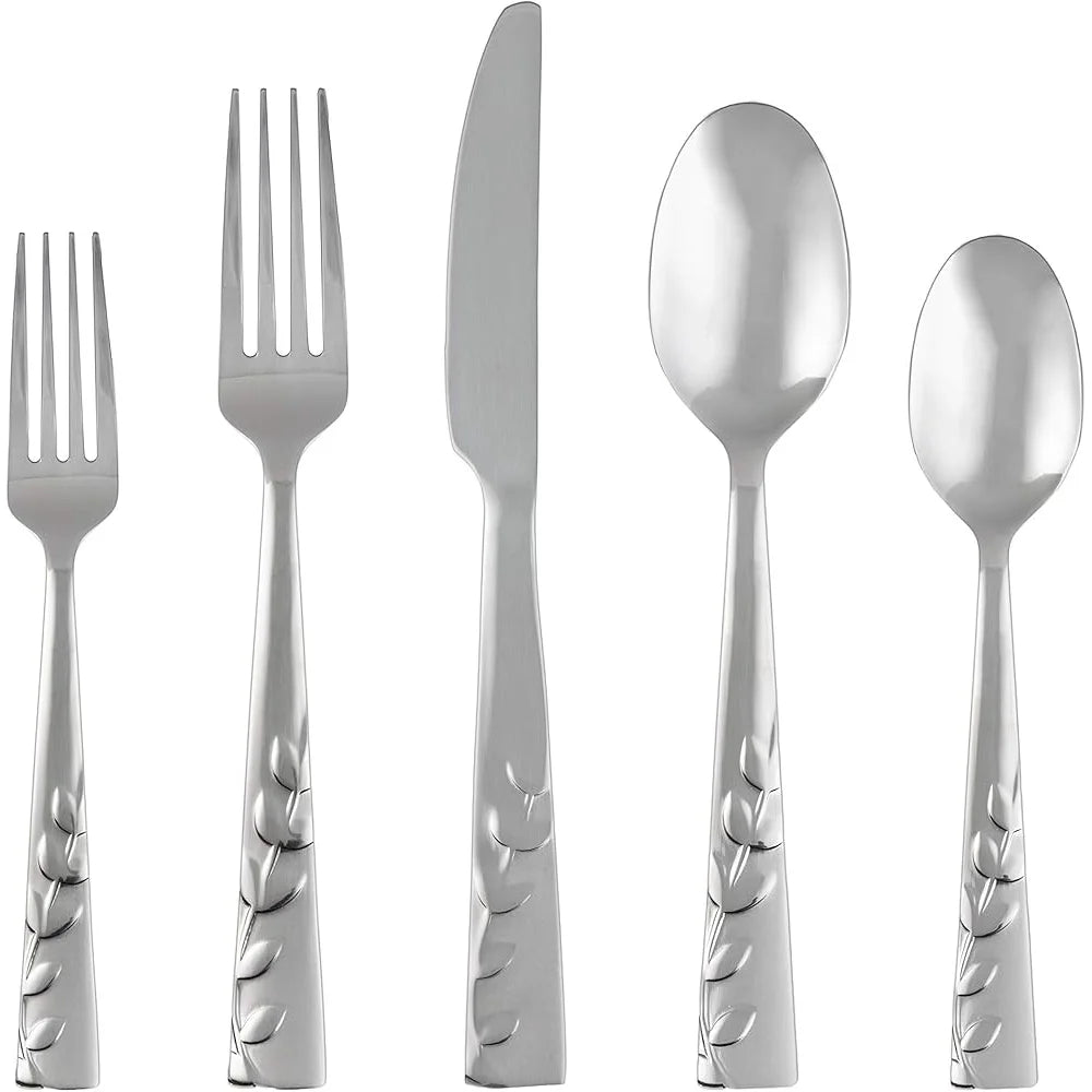 20-Pc Stainless Steel Brushed Finish Set