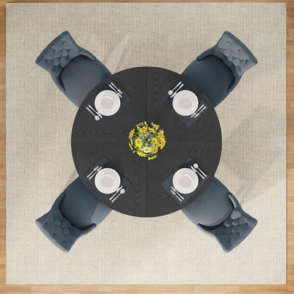 Farmhouse Round Dining Table Seats 4