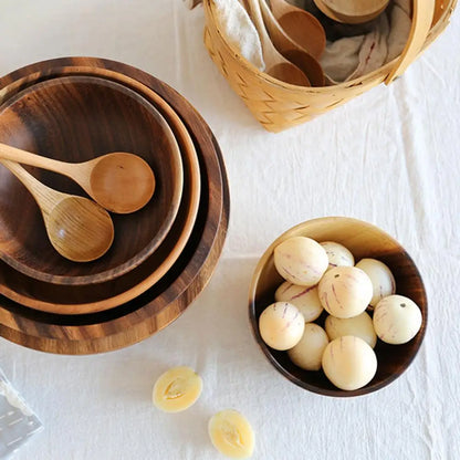 Eco-Friendly Wooden Soup/Salad Bowl