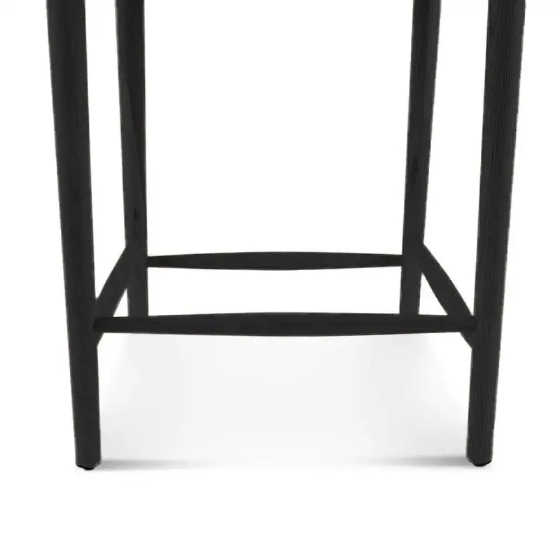 Black Stained Wishbone Counter Stool