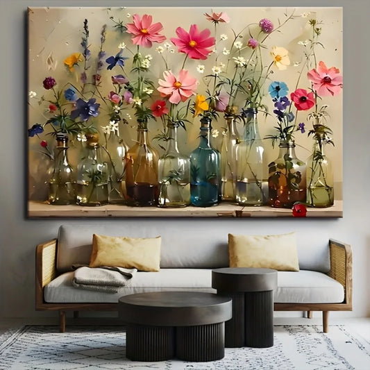 Bohemian Floral Wall Canvas