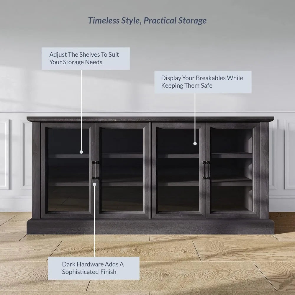 Sideboard/Buffet Cabinet or Entertainment Center with Storage