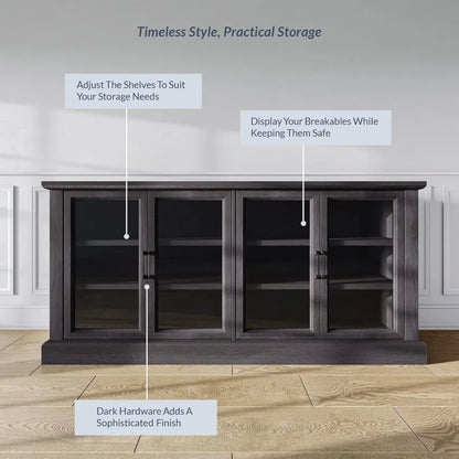 Sideboard/Buffet Cabinet or Entertainment Center with Storage