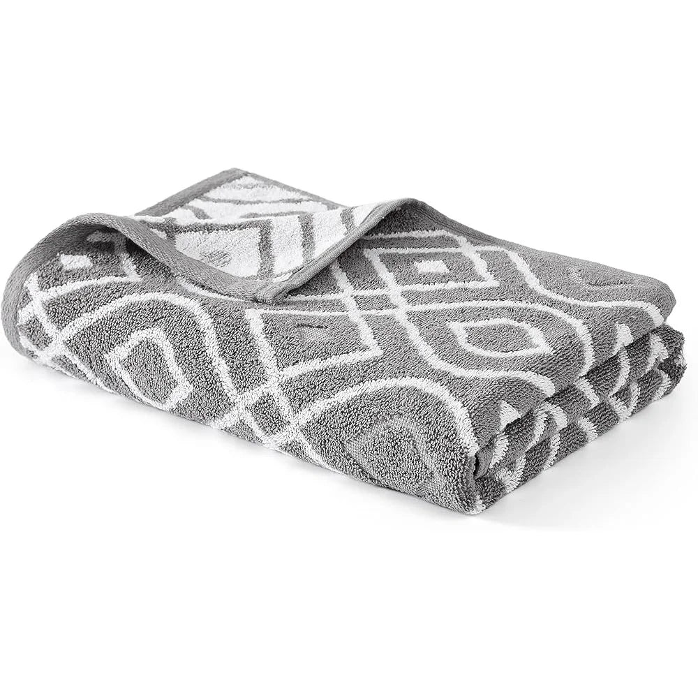 6-Pc Soft Jacquard Elegant Bathroom Towels