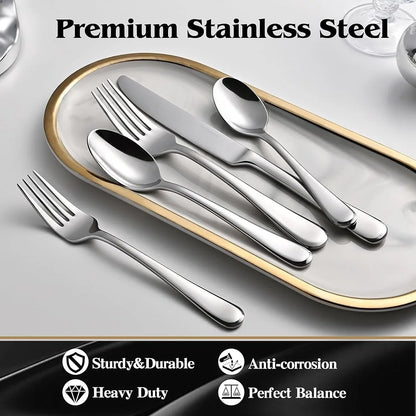 20-Pc Stainless Steel Flatware Set