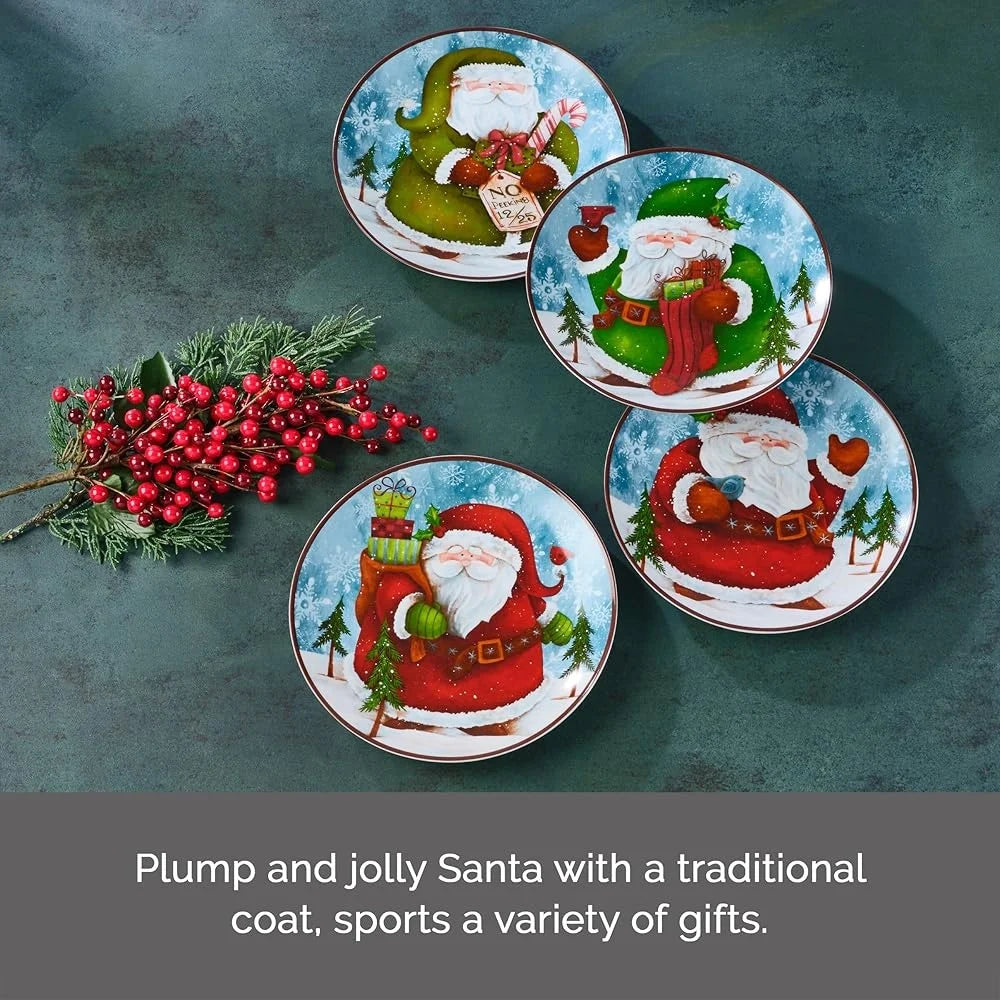 Santa Salad Plates