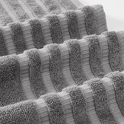 6-Pc Soft Jacquard Elegant Bathroom Towels
