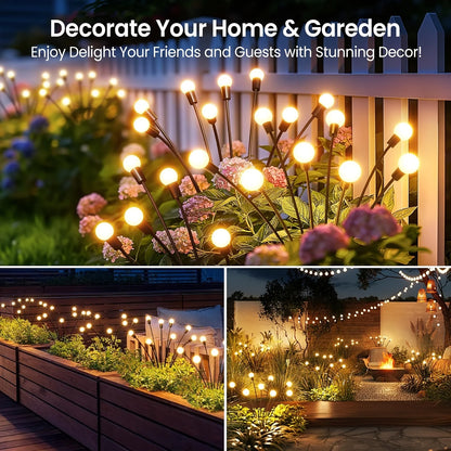4/6/10 Pack LED Swaying Solar Lights