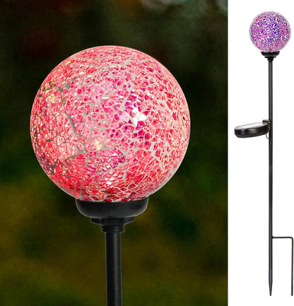 Solar Garden Lights - Mosaic LED Stake