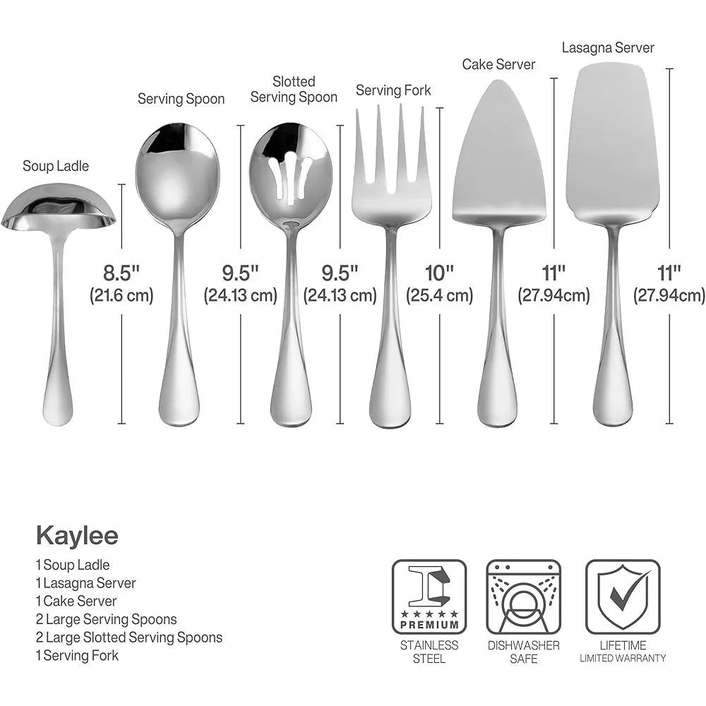 8-Pc Stainless Steel Serving Set