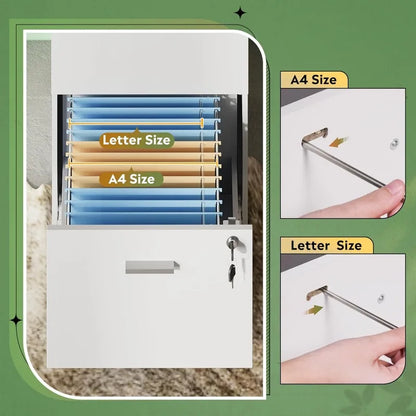 3 Drawer Vertical Lockable Filing Cabinet