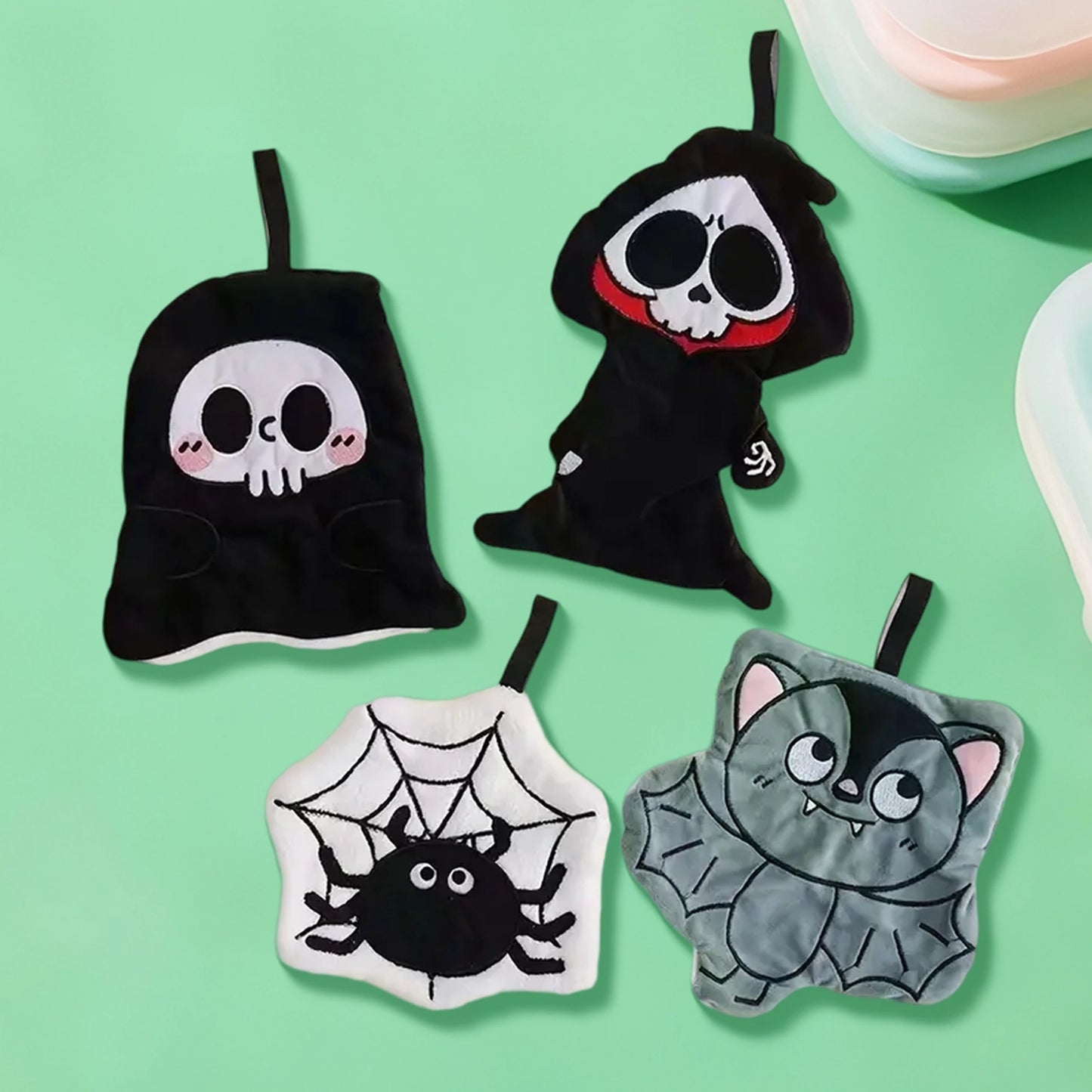 Set of 3 Spooky Halloween Kitchen Towels