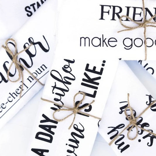 2pk Funny Cotton Kitchen Towels