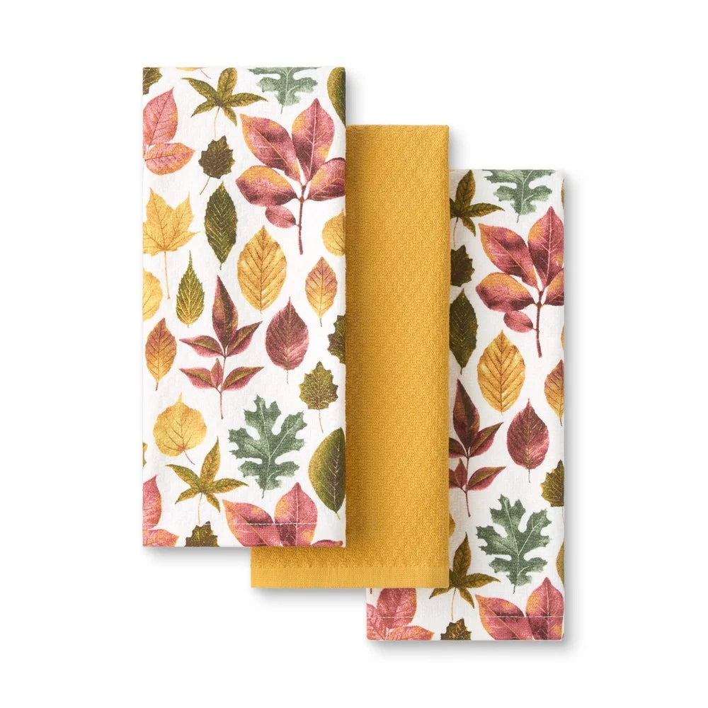 3-Pk Autumn Harvest Kitchen Towels