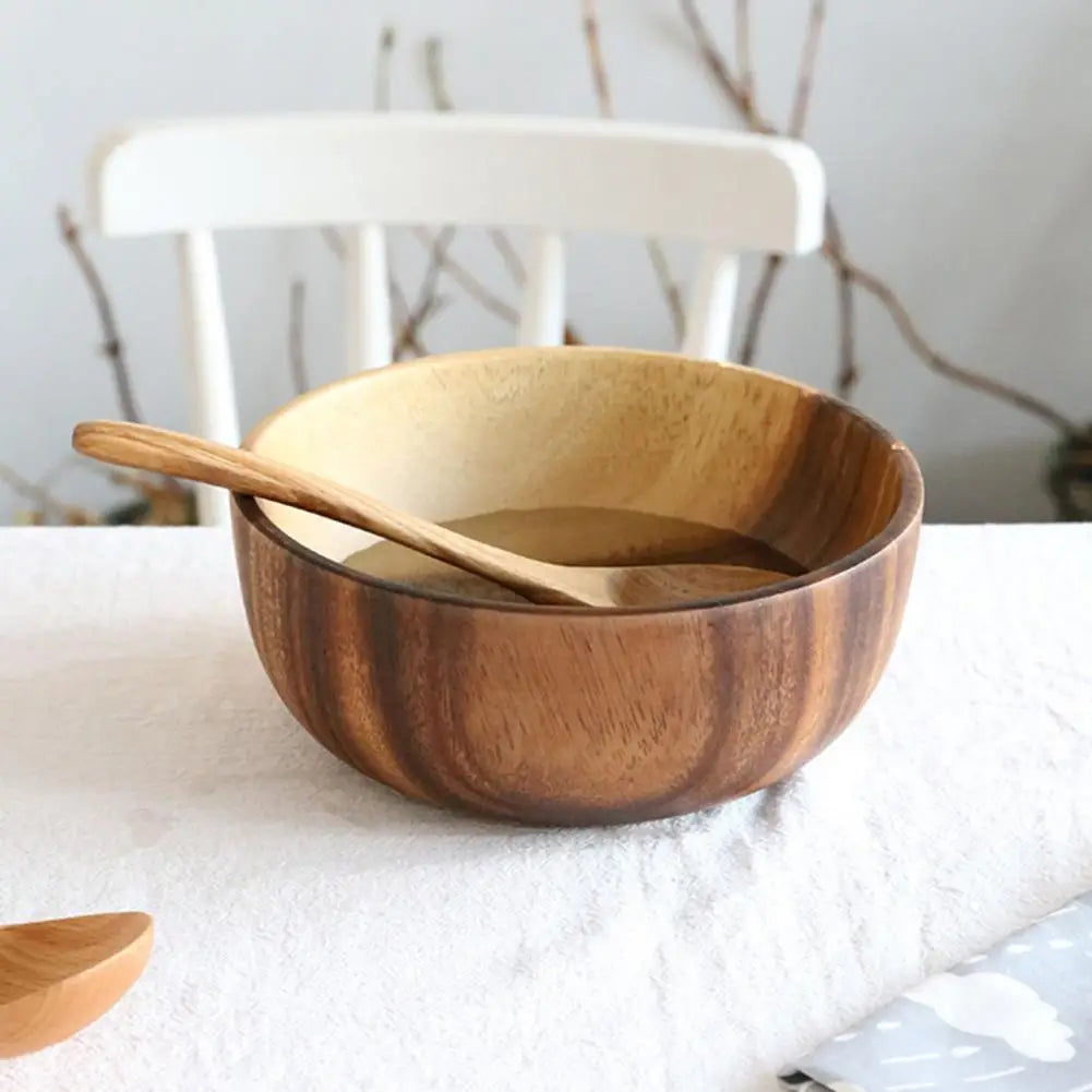 Eco-Friendly Wooden Soup/Salad Bowl