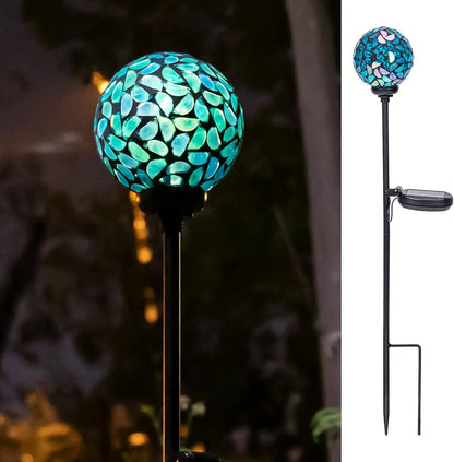 Solar Garden Lights - Mosaic LED Stake