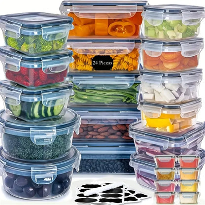24-pcs Reusable Plastic Container Set