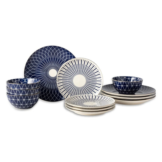 12-Pc Stoneware Dish Set