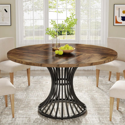 47-Inch Farmhouse Round Dining Table