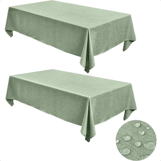 Faux Linen Tablecloths