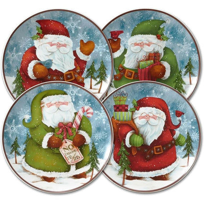Santa Salad Plates