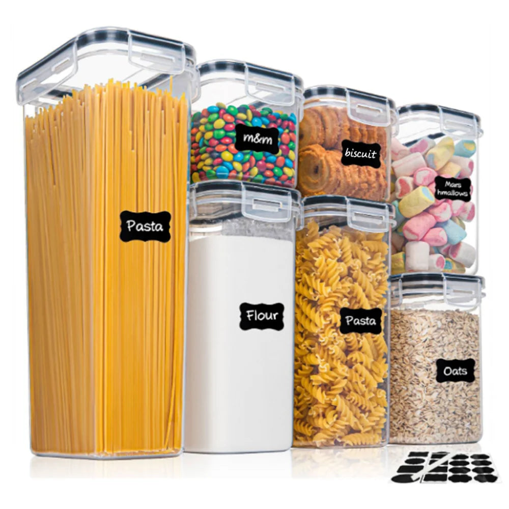 7-Piece Airtight Plastic Food Storage Set