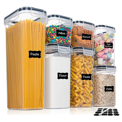 7-Piece Airtight Plastic Food Storage Set